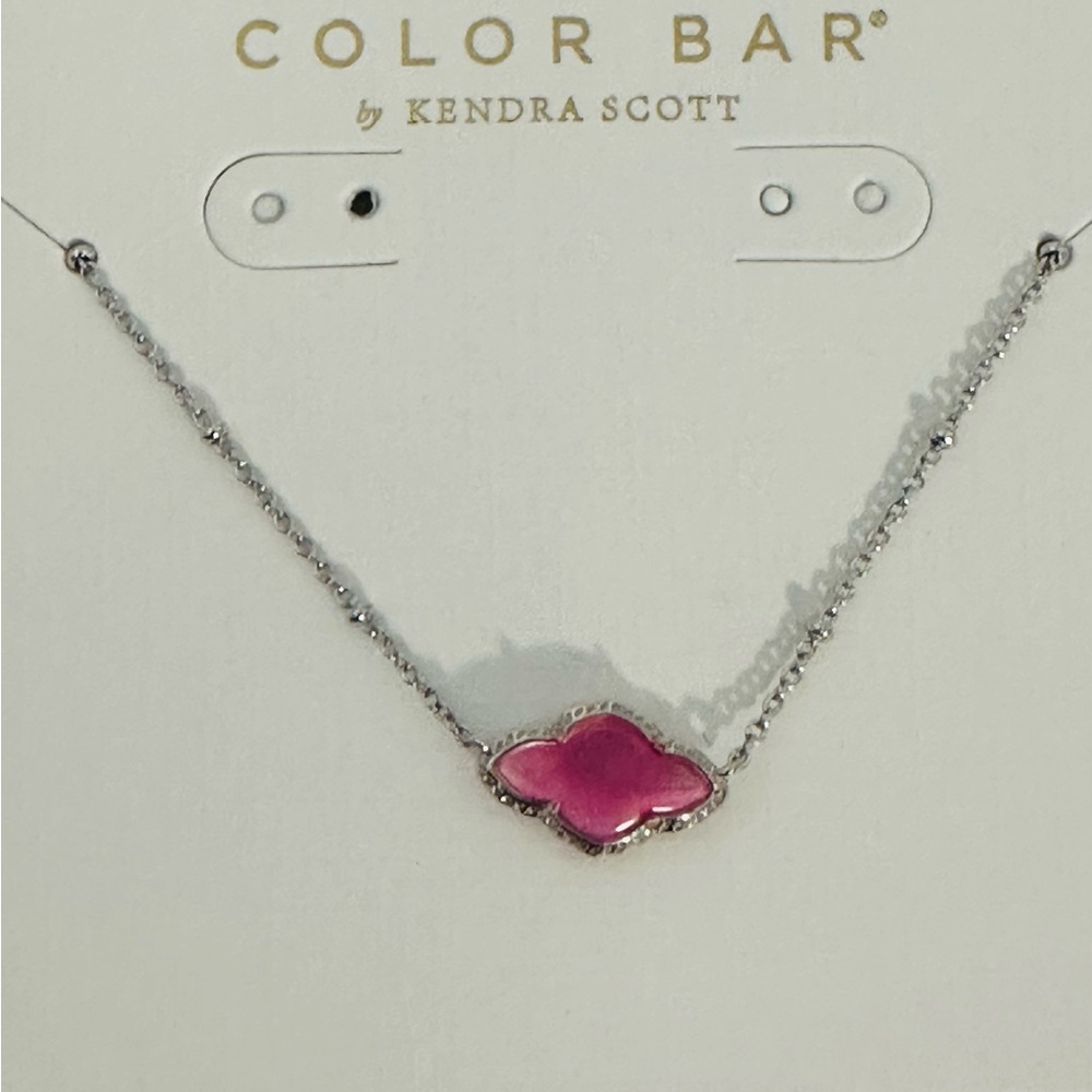 Kendra Scott Silver Abbie Pendant Necklace from the Color Bar